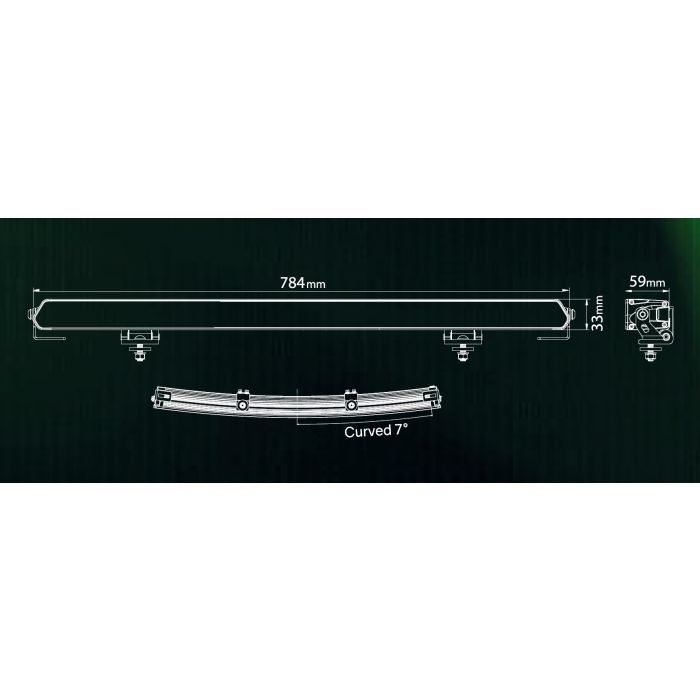 LEDSON EPIX31 Slim Curved LED Bar 31" 162W Powerboost_4