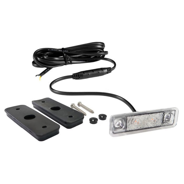 LEDSON Astral Dualcolor hvid/gul lys med ledninger, beslag, skruer og gummipakninger