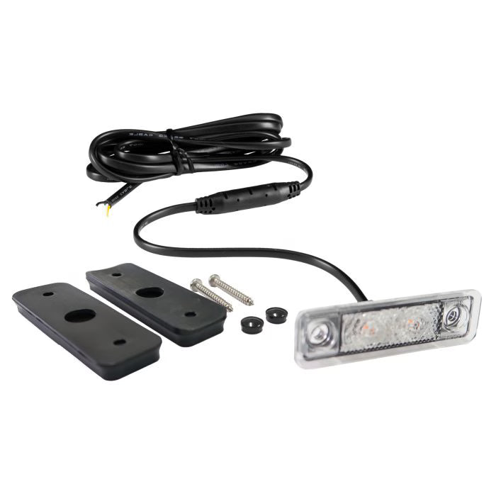 LEDSON Astral Dualcolor hvid/gul lys med ledninger, beslag, skruer og gummipakninger