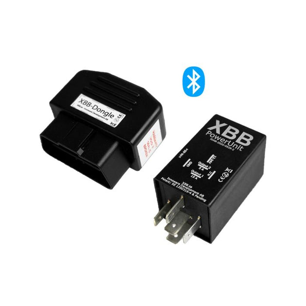 XBB OBD dongle og PowerUnit med Bluetooth-forbindelse