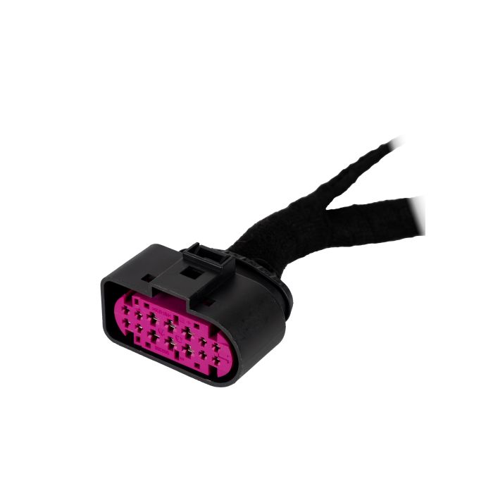 LEDSON Connect adapterkabel med sort stik og pink indre til forlygteforbindelse