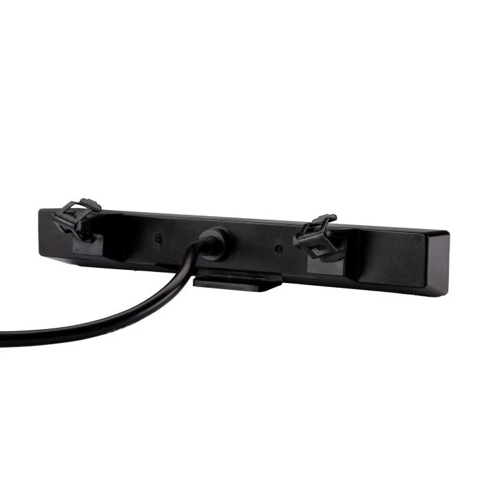 Sort fiberoptisk solskærmslampe LEDSON Optoline NG+ med fastgørelse bagfra