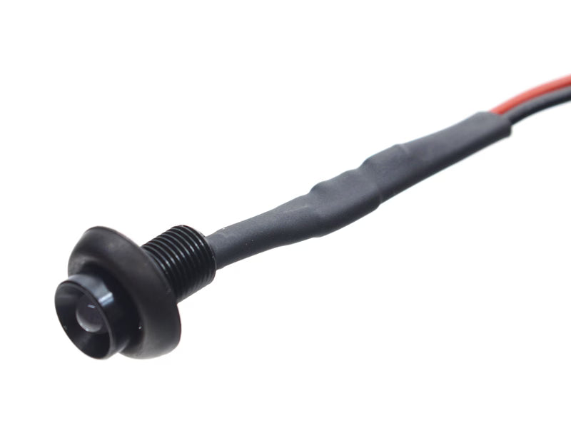 Mini LED spot diode med sort monteringshus og kabel